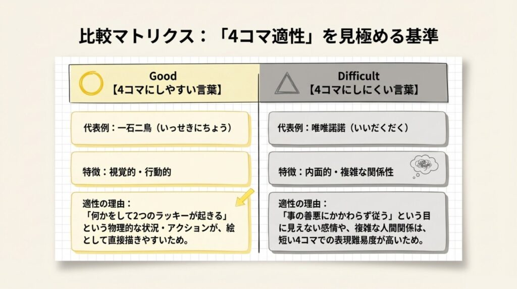4コマ漫画適正を見極める基準