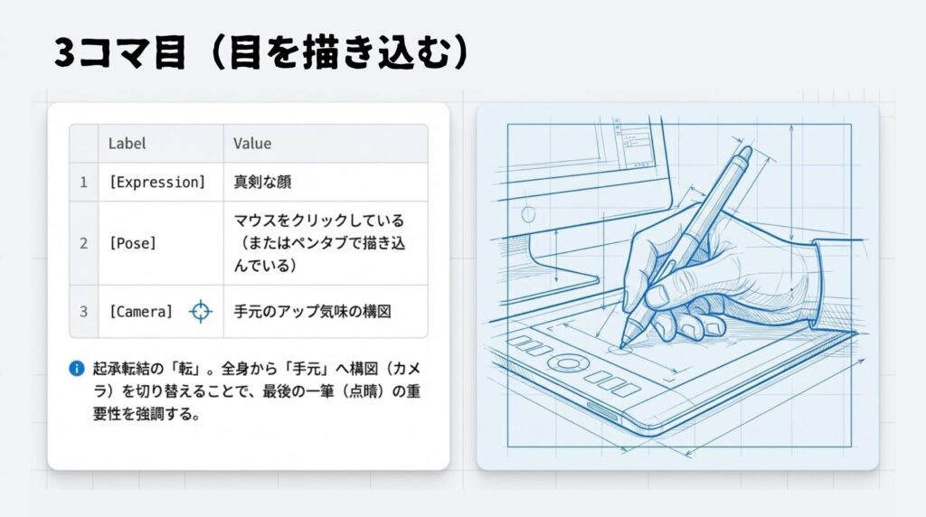3コマ目（目を描き込む）
