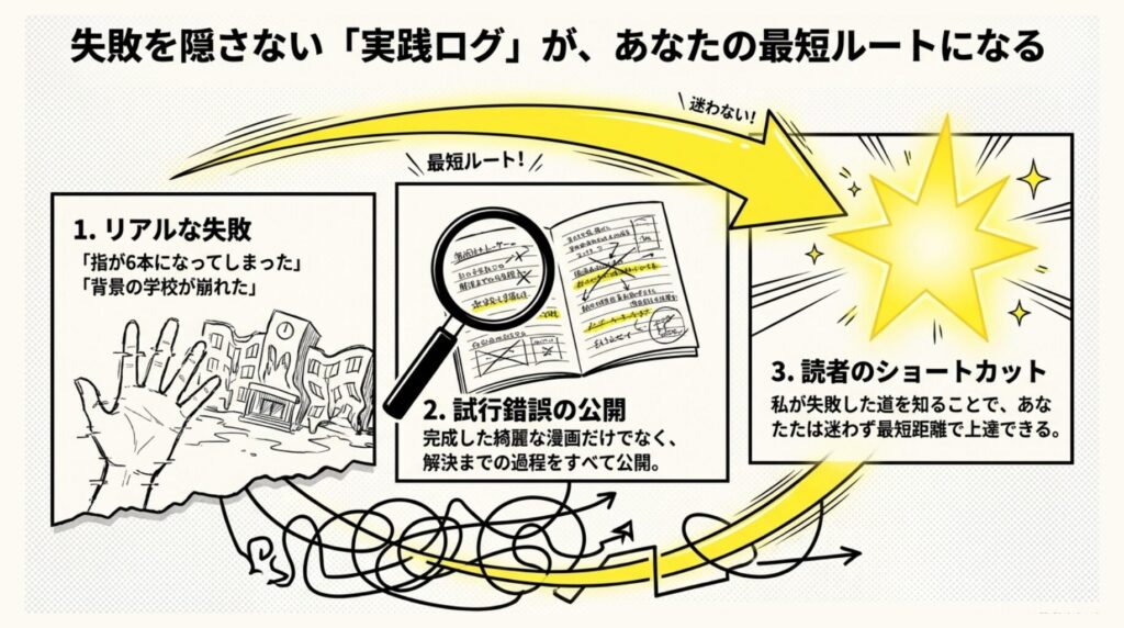 失敗を隠さないからこそあなたの最短ルート