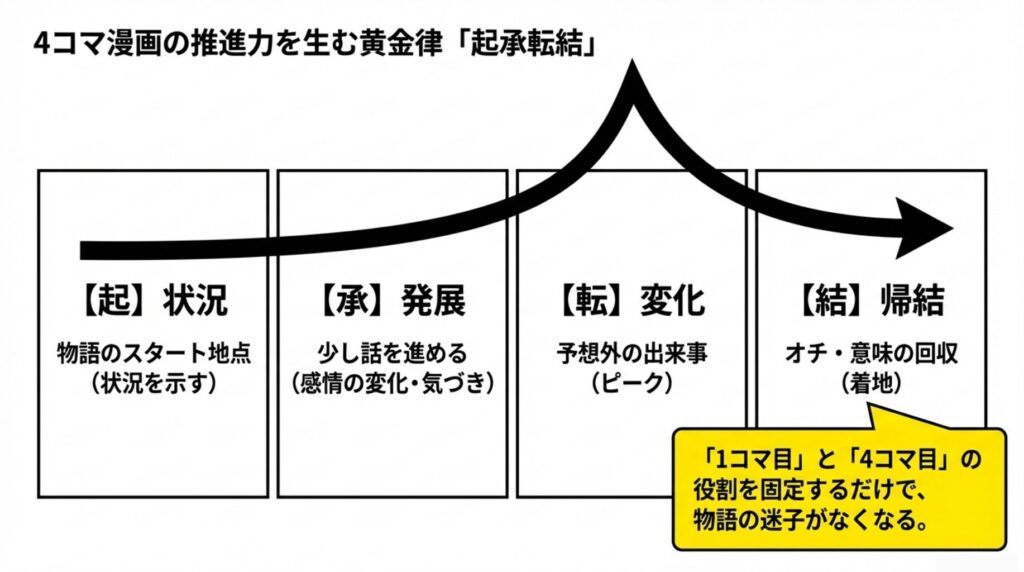 4コマ漫画の「起承転結」